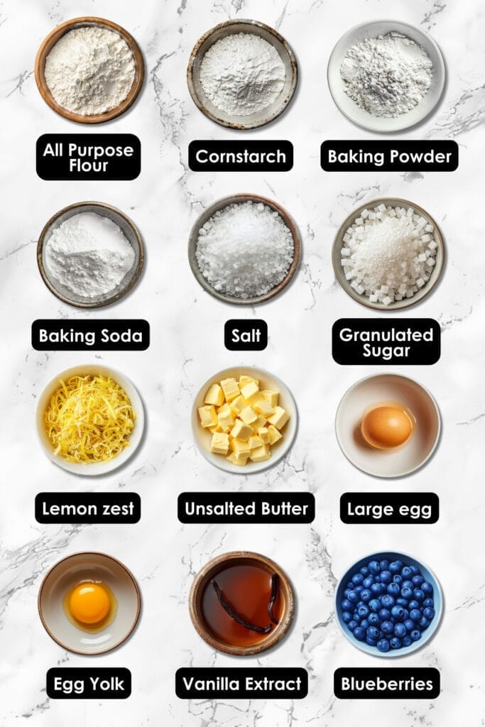 Lemon Blueberry Cookies: A Sweet Treat for Any Occasion 3 Lemon Blueberry Cookies: A Sweet Treat for Any Occasion - Lemon Blueberry Cookies ingredients 1