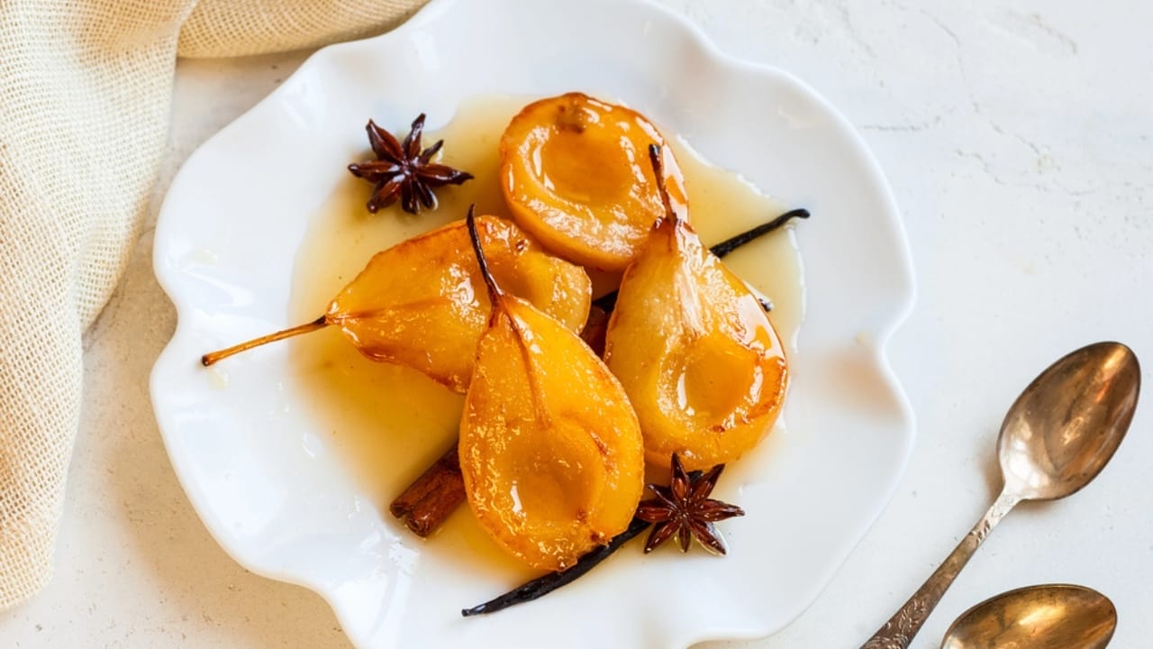 Whip Up 15 Tasty Desserts in No Time with Only 5 Ingredients - Poached Pears dp82317210