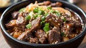 The Internet's New Obsession: Tender & Flavorful Slow Cooker Korean Beef 1 The Internet's New Obsession: Tender & Flavorful Slow Cooker Korean Beef - Slow Cooker Korean Beef