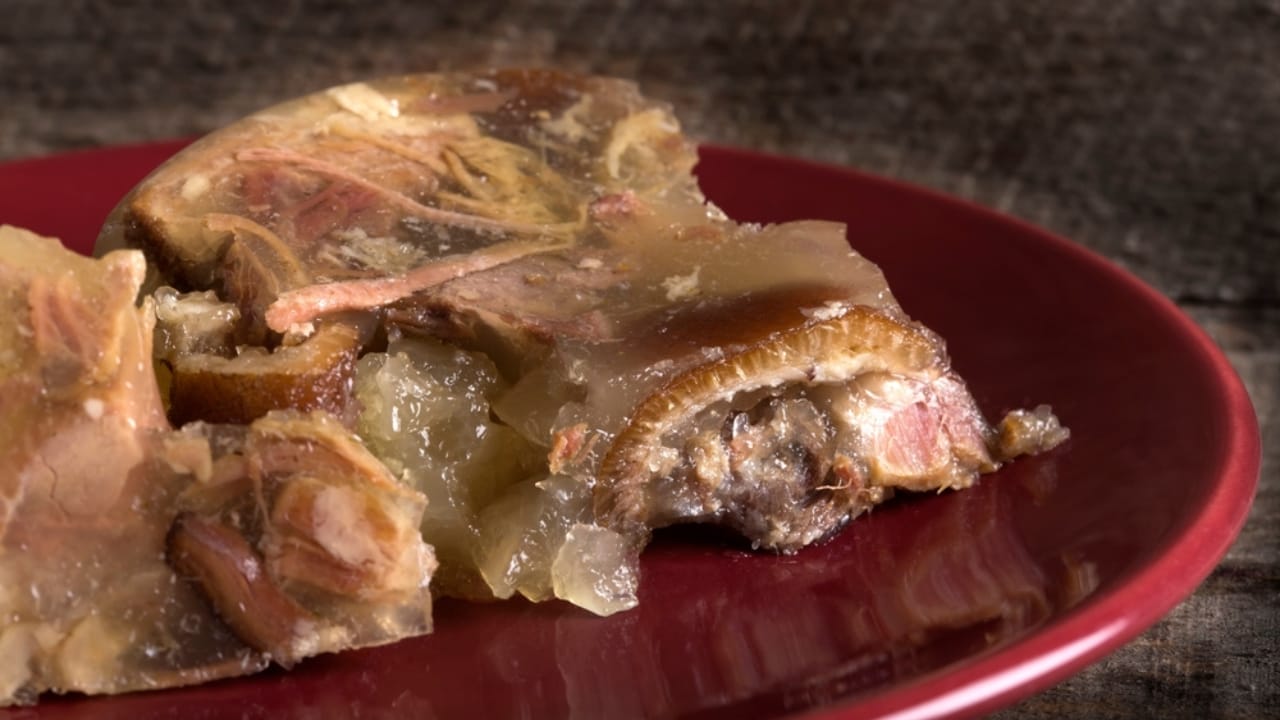 18 Once-Popular Cooking Ingredients You Don’t See Anymore 5 18 Once-Popular Cooking Ingredients You Don’t See Anymore - aspic on red plate ss2187901689