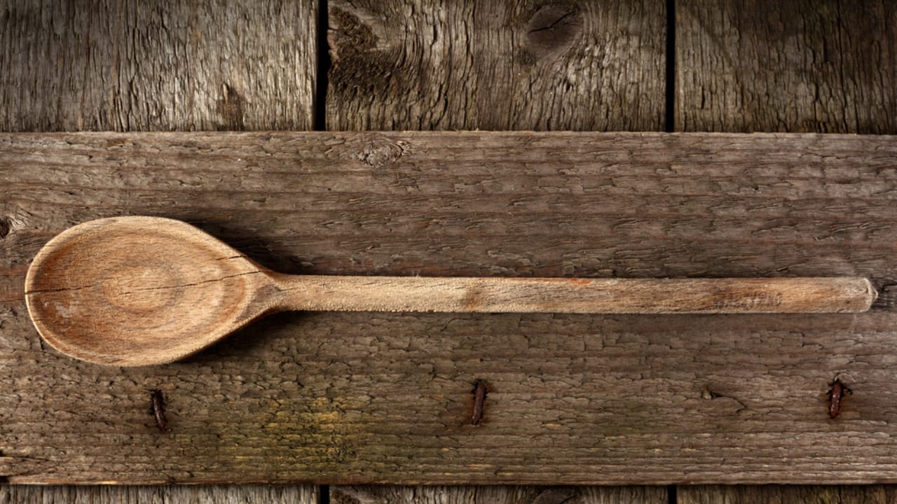 10 Kitchen Items You Need to Get Rid of Immediately - cracked old wooden spoon ss132475772