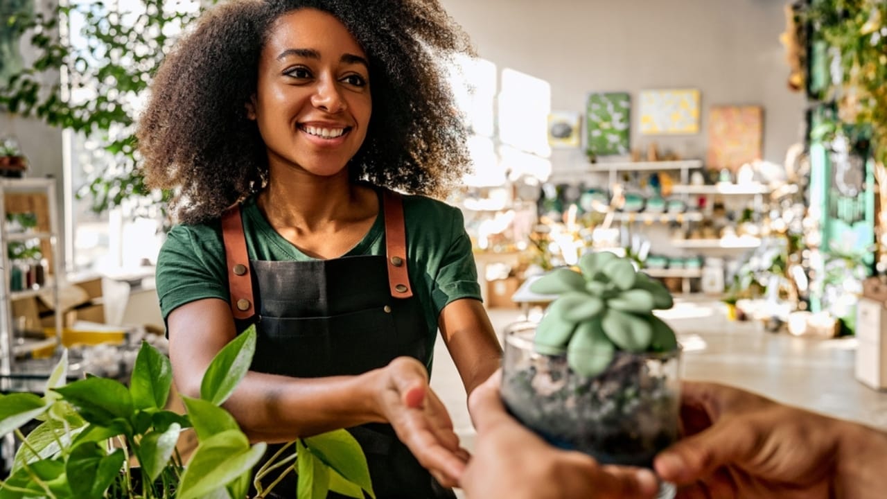 10 Alarming Facts About the Houseplant Black Market Threatening Plant Survival 12 10 Alarming Facts About the Houseplant Black Market Threatening Plant Survival - woman selling succulents ss2420869565