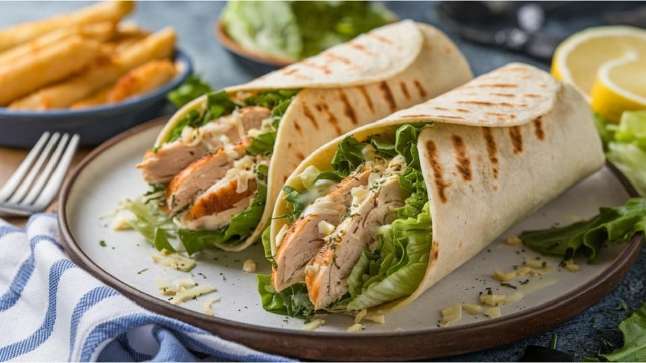 Spice Up Your Midday Meal with These 23 Delightful Cold Lunch Ideas 13 Spice Up Your Midday Meal with These 23 Delightful Cold Lunch Ideas - Chicken Caesar Wraps ss2506973431