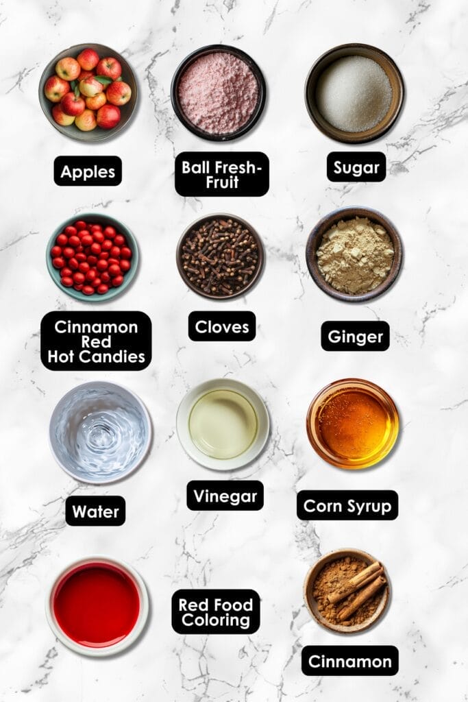 Vintage Red Hot Cinnamon Apples Make a Comeback as a Nostalgic Side Dish 2 Vintage Red Hot Cinnamon Apples Make a Comeback as a Nostalgic Side Dish - Red Hot Cinnamon Apples Ingredients