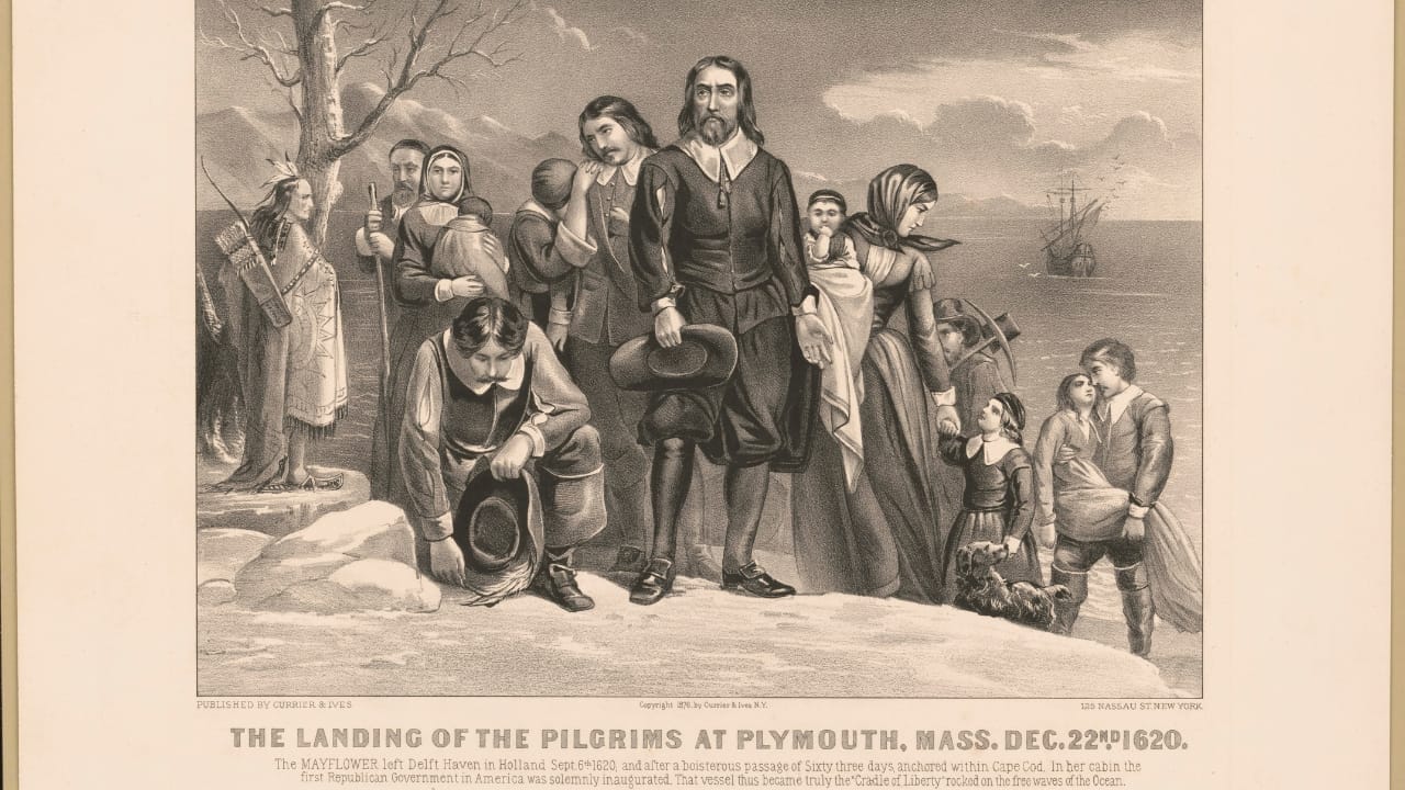 The Forgotten Superfood That Saved the Pilgrims 2 The Forgotten Superfood That Saved the Pilgrims - The landing of the Pilgrims at Plymouth Mass Dec 22nd 1620 wc