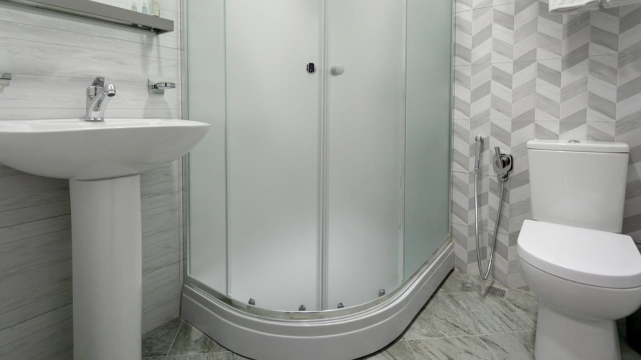 10 Timeless Shower Door Styles for a Bathroom That Always Looks Chic 5 10 Timeless Shower Door Styles for a Bathroom That Always Looks Chic - froasted bathroom dp250433398