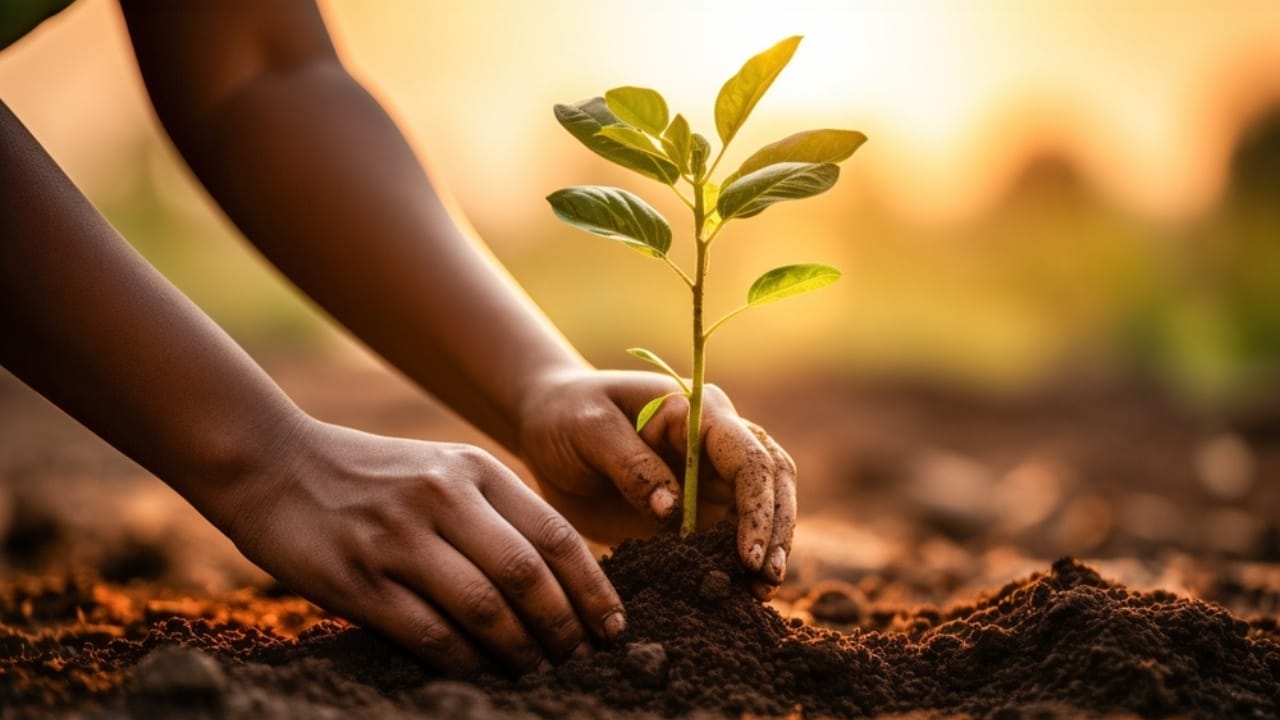 Small, Drought-Tolerant Trees: 15 Non-Invasive Picks for Your Yard - person planting in the soil ss2470334003