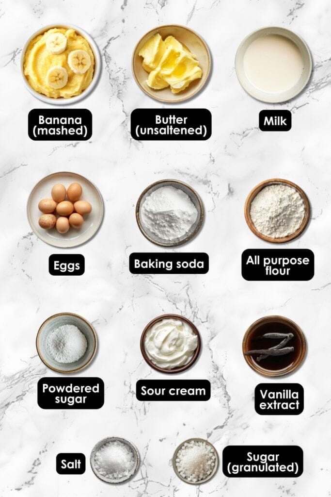 Banana Bread Brownies Recipe—The Perfect Dessert Mashup 3 Banana Bread Brownies Recipe—The Perfect Dessert Mashup - Banana Bread Brownies Ingredients