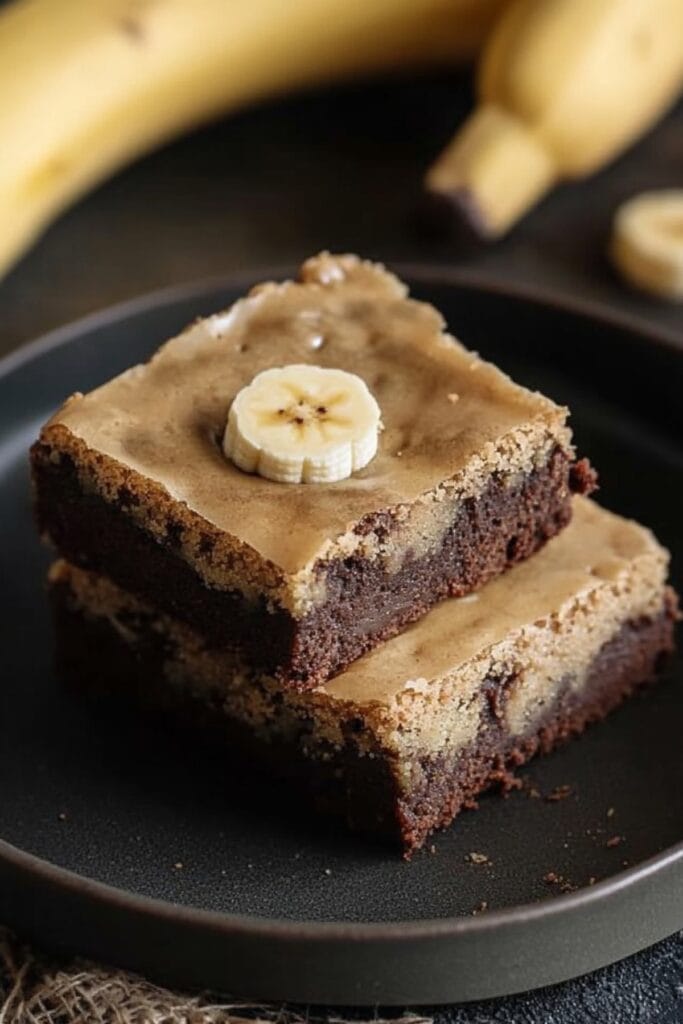 Banana Bread Brownies Recipe—The Perfect Dessert Mashup - Banana Bread Brownies Pin