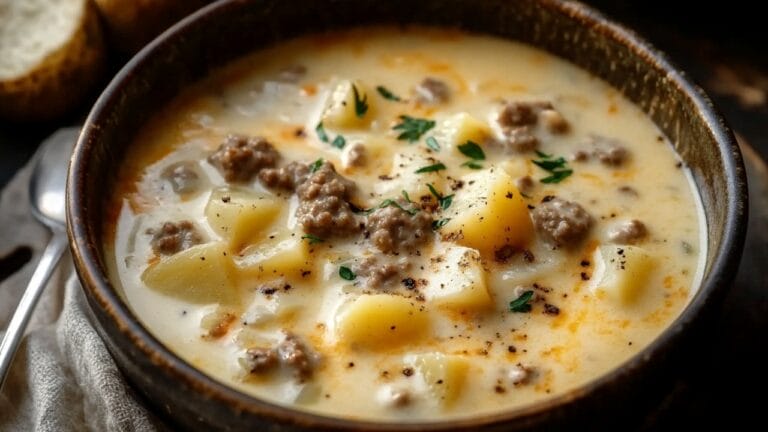 Cozy Up with Wisconsin's Creamy Crockpot Potato & Hamburger Soup 7 Cozy Up with Wisconsin's Creamy Crockpot Potato & Hamburger Soup - Creamy Potato Hamburger Soup 1