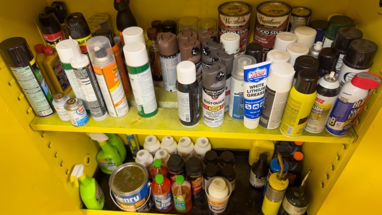 Maximize Your Garage Space with These 18 Simple DIY Organization Projects 16 Maximize Your Garage Space with These 18 Simple DIY Organization Projects - Create a Paint Storage Station ss2313203761