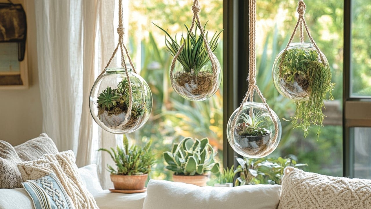 15 Creative Terrarium Ideas to Spark Your Love for Gardening 10 15 Creative Terrarium Ideas to Spark Your Love for Gardening - Hanging Terrarium a 1