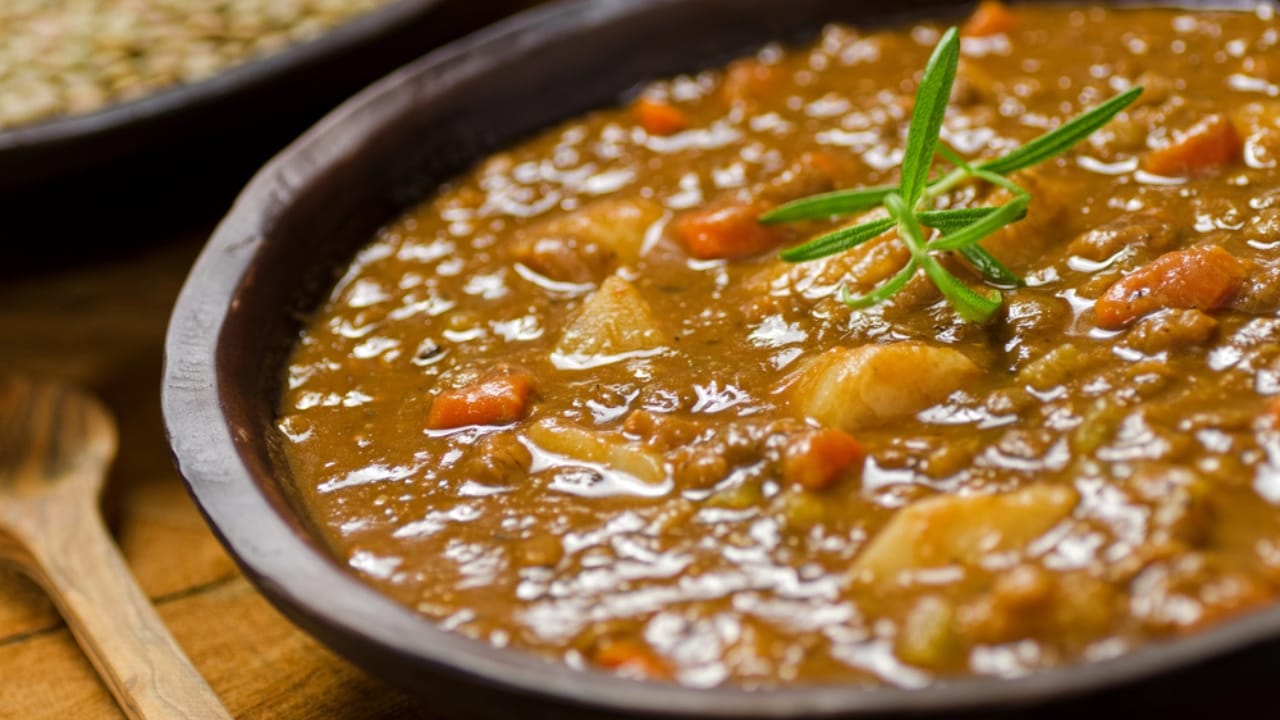 10 High-Protein Soups That Make Weight Loss Feel Like Comfort Food - Lentil and Vegetable Soup dp23948723