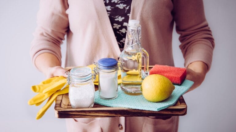 14 Clever Ways to Use Baking Soda Around the House - Natural cleaners concept dp357355374