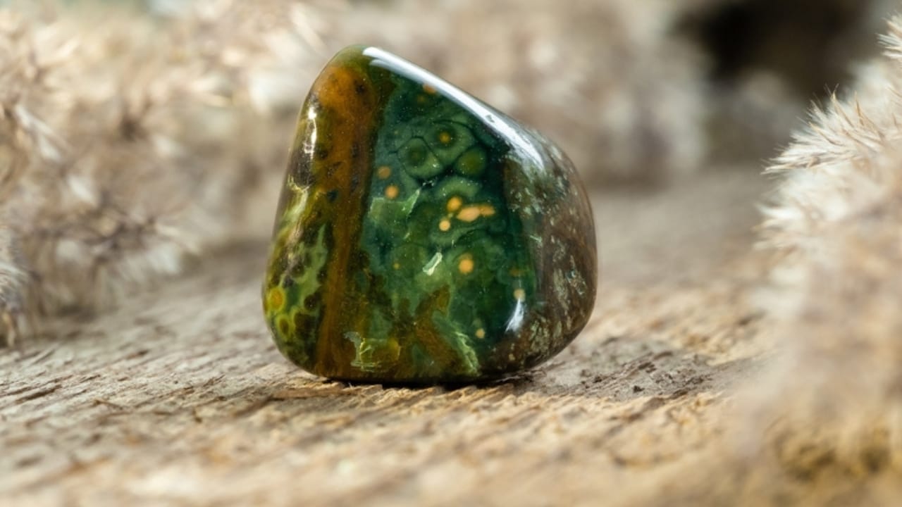 25 Most Popular Gemstones, Their Symbolism & Value 22 25 Most Popular Gemstones, Their Symbolism & Value - Ocean Jasper Tumbled Gem Stone ss2233387513