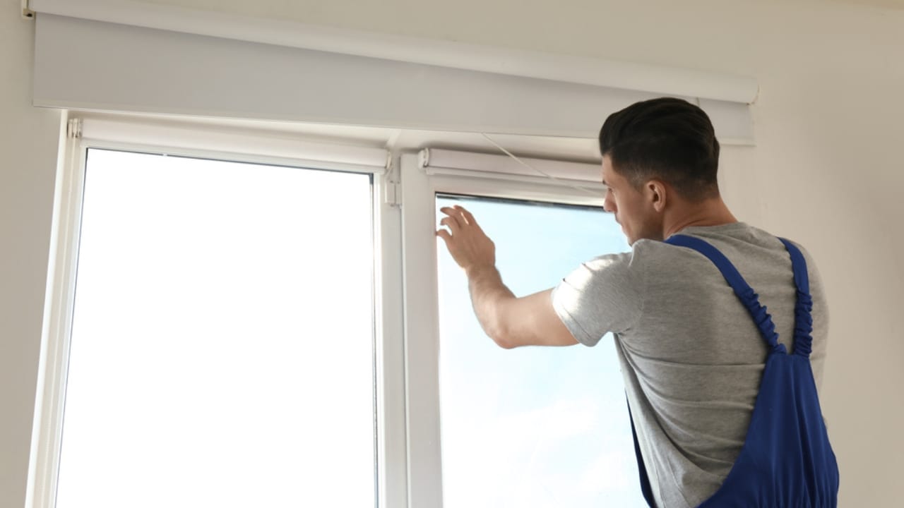 8 Ways Experts Insulate Windows and Doors Before a Freeze—and Why You Should Too - Plastic Film in window dp376472154