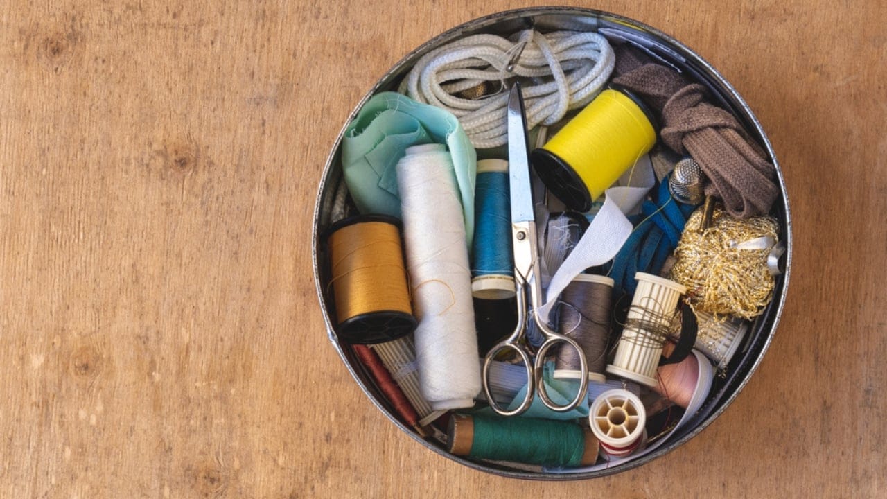 54% of Americans Face Disaster Risks: 18 Goodwill Essentials for Budget Survival Kits - Sewing kit ss1994690795