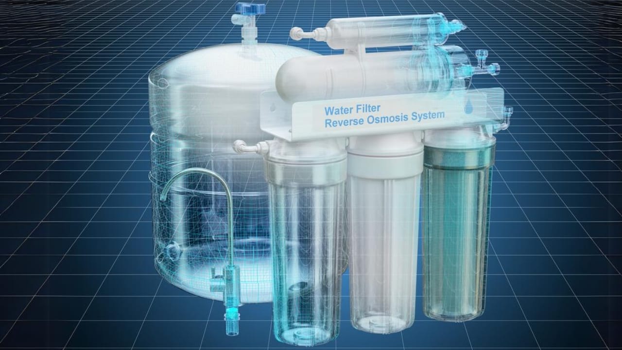 "Forever Chemicals" in Your Tap Water: The Truth & How to Protect Yourself 3 "Forever Chemicals" in Your Tap Water: The Truth & How to Protect Yourself - Visualization 3d model of Reverse Osmosis System dp292244310