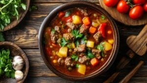 Slow Cooker Beef & Vegetable Soup: Comfort in Every Spoonful 1 Slow Cooker Beef & Vegetable Soup: Comfort in Every Spoonful - beef and vegetable soup