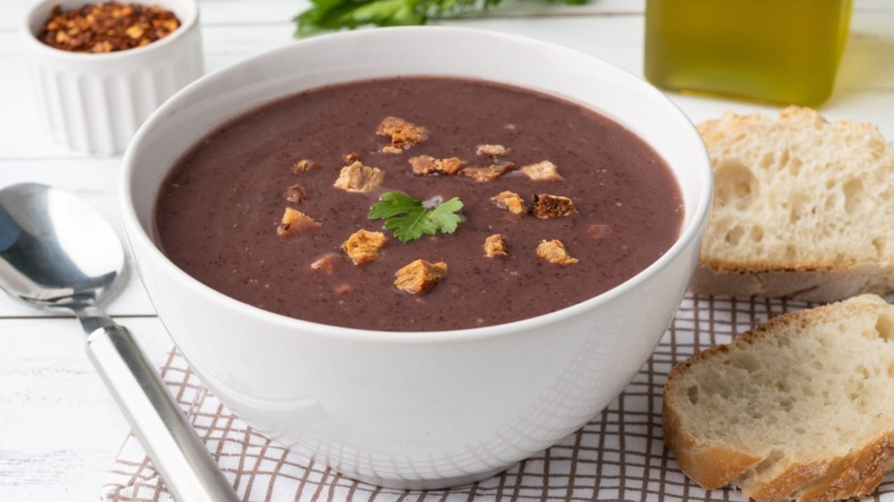 21 Hearty Protein-Packed Soups That Will Keep Your Tummy & Tastebuds Happy 20 21 Hearty Protein-Packed Soups That Will Keep Your Tummy & Tastebuds Happy - black bean soup ss2160549611