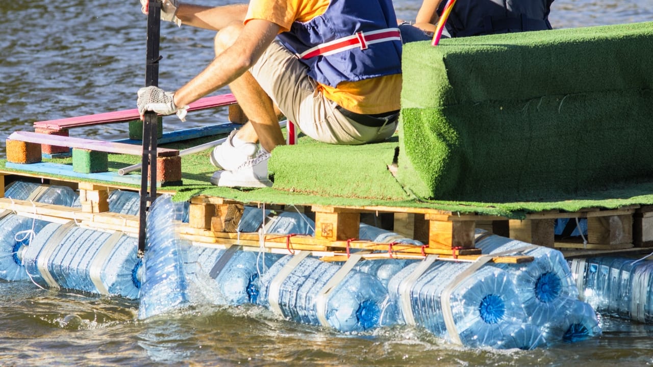 20 Creative Ways to Reuse Plastic Bottles in Your Home, Garden & Crafts - boat made of recycled plastic ss755681146