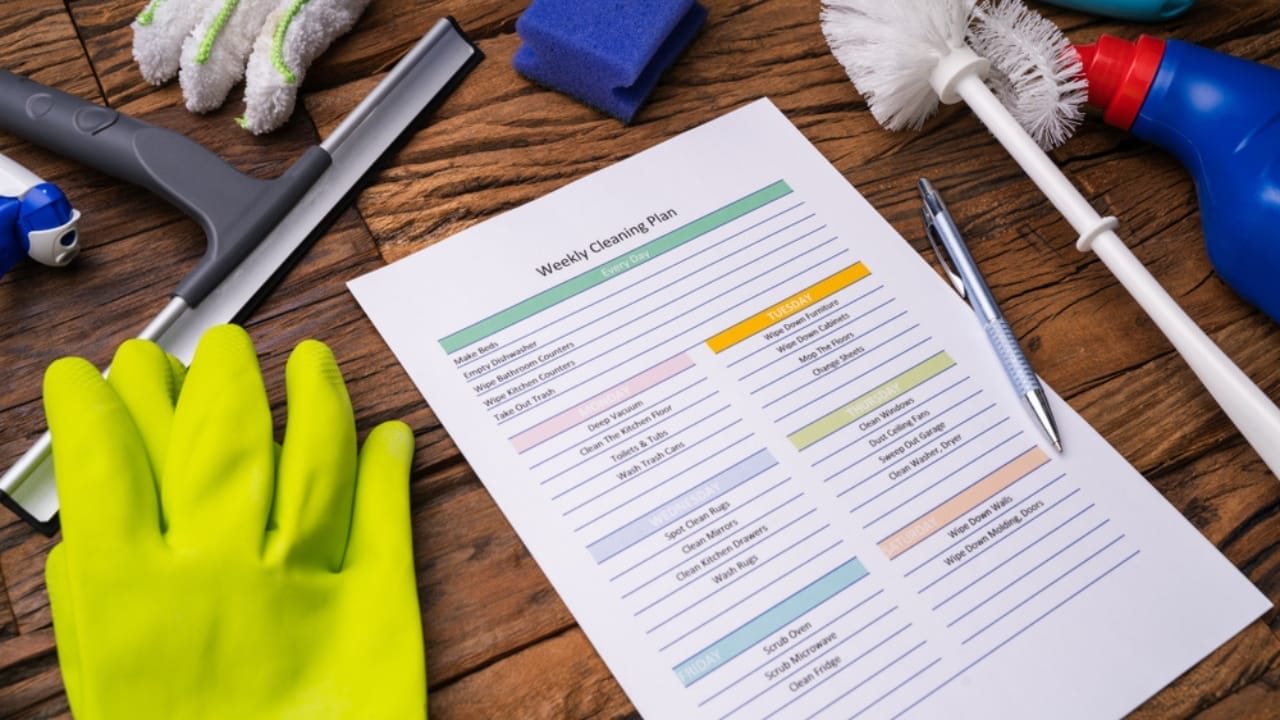14 Natural Homemade Cleaners You Can Trust for a Chemical-Free Clean - cleaning schedule ss1562570923