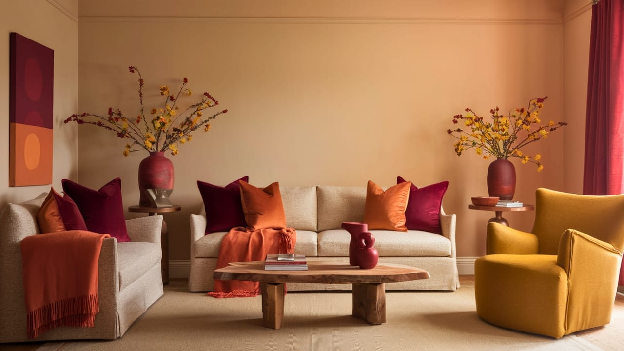 16 Cozy Living Room Ideas That Will Make You Never Want to Leave 3 16 Cozy Living Room Ideas That Will Make You Never Want to Leave - cozy living room warm colors a i ideao 2