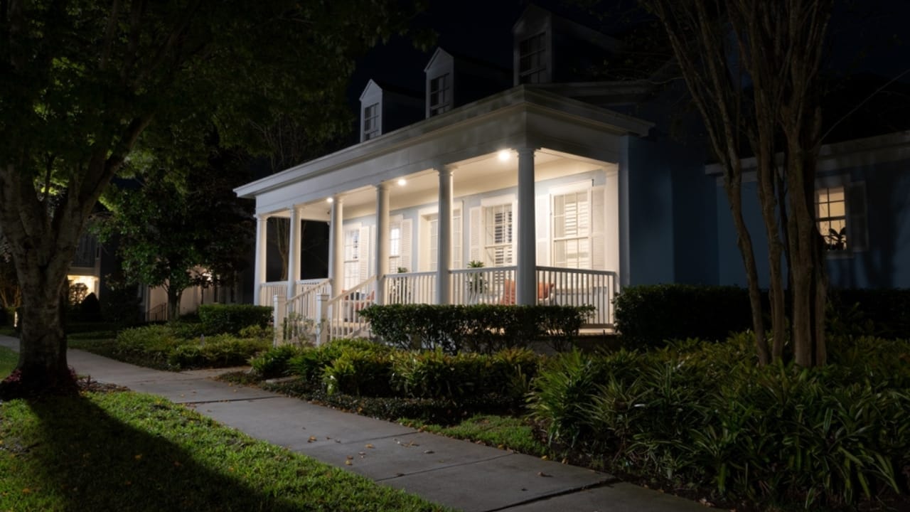 10 Reasons to Rethink Leaving Your Porch Light On Overnight - empty house ss2229622549