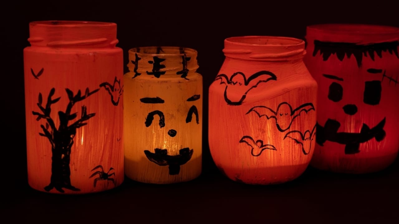 Fall Decor on a Budget: 18 Creative Ways to Keep Your Space Warm & Inviting 5 Fall Decor on a Budget: 18 Creative Ways to Keep Your Space Warm & Inviting - fall painted jar ss2205863121