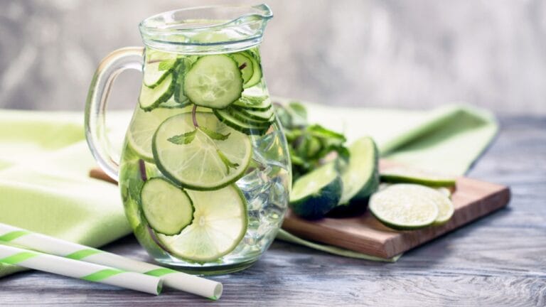 12 Reasons to Add Cucumber Water to Your Wellness Routine 2 12 Reasons to Add Cucumber Water to Your Wellness Routine - infused water with cucumber lime and mint ss398176708