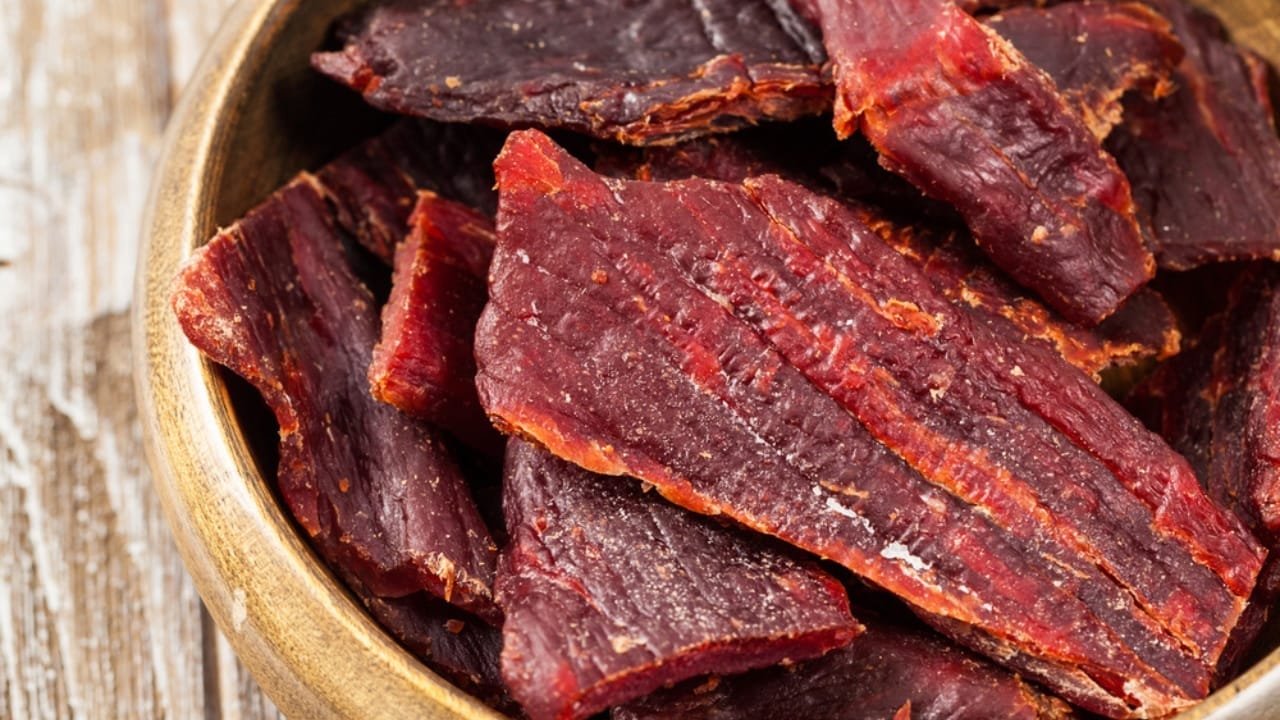 Stock Your Pantry with These 18 Foods To Dehydrate for Emergency Storage 5 Stock Your Pantry with These 18 Foods To Dehydrate for Emergency Storage - jerky dp199757488
