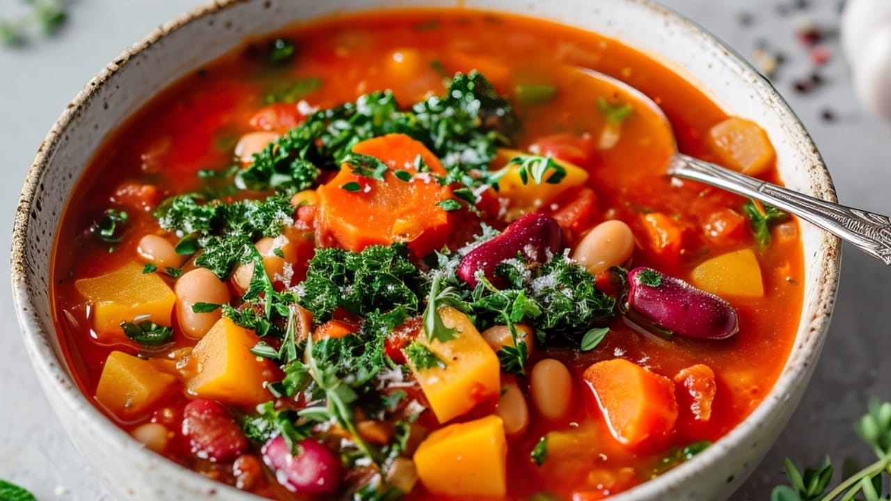 21 Hearty Protein-Packed Soups That Will Keep Your Tummy & Tastebuds Happy 6 21 Hearty Protein-Packed Soups That Will Keep Your Tummy & Tastebuds Happy - minestrone soup ss2502135929
