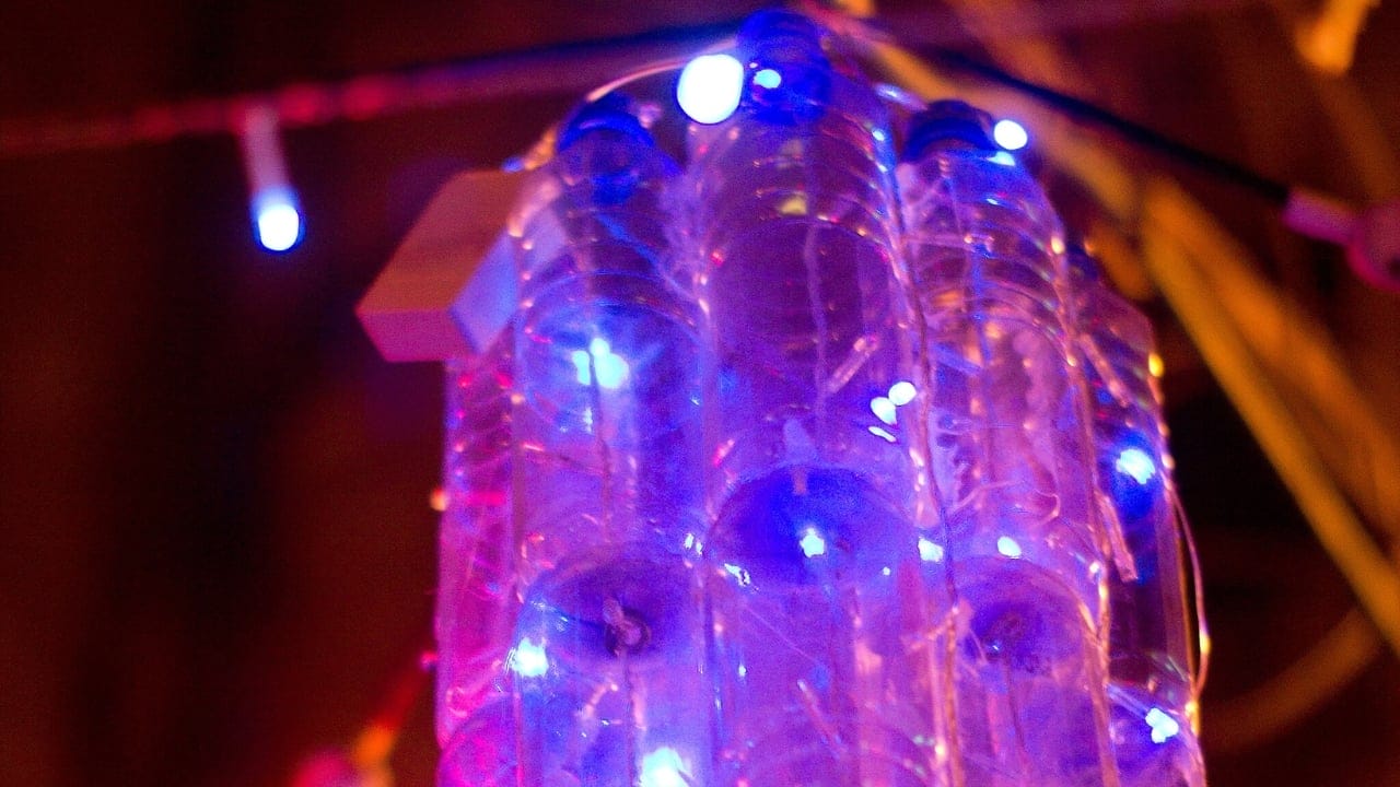 20 Creative Ways to Reuse Plastic Bottles in Your Home, Garden & Crafts - plastic bottle light wc