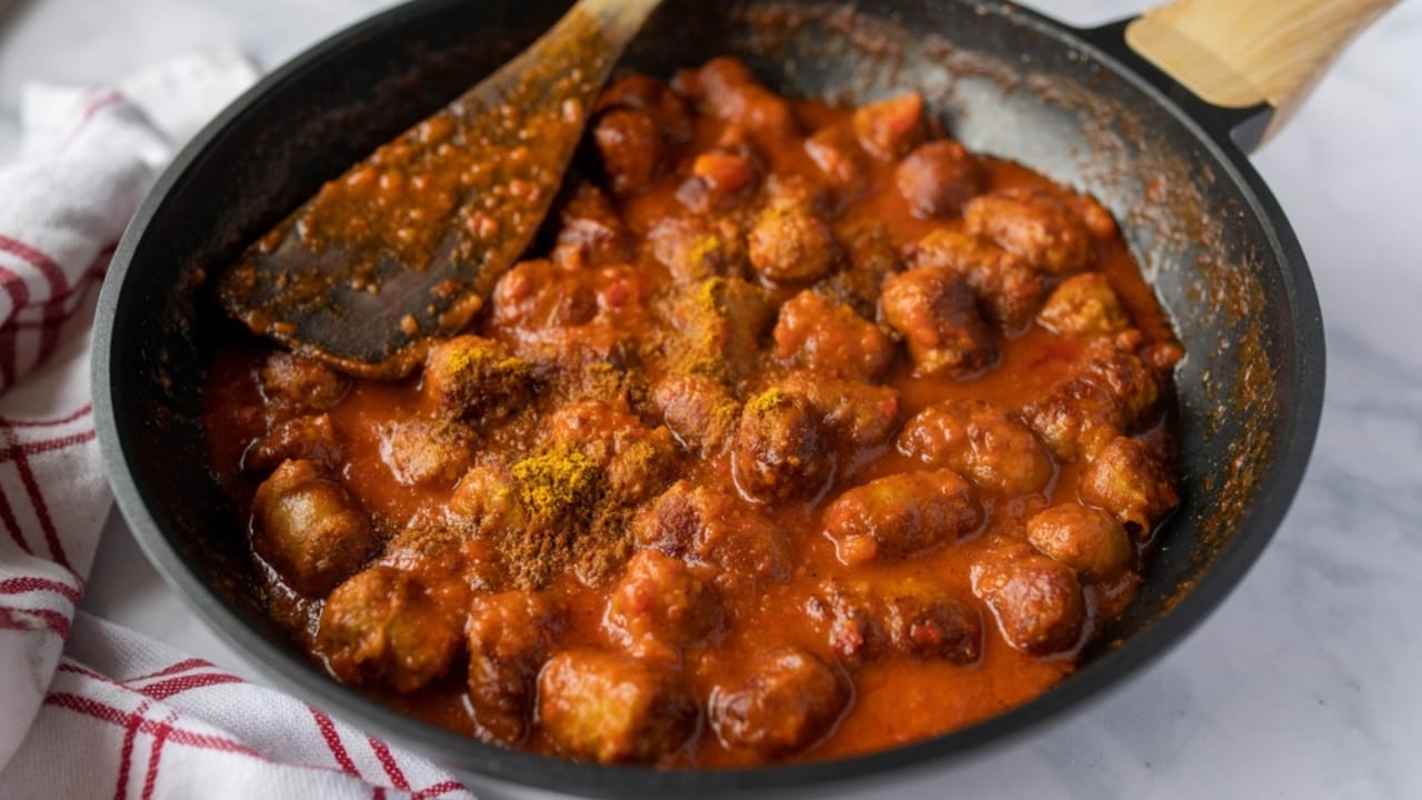 23 No-Fuss Dinner Recipes When You Don’t Want to Overthink It 13 23 No-Fuss Dinner Recipes When You Don’t Want to Overthink It - sausage curry ss2423452615