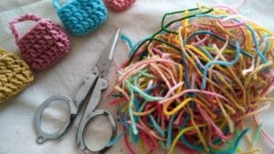 Don’t Toss That Yarn: 15 Creative Uses for Your Leftover Scraps 1 Don’t Toss That Yarn: 15 Creative Uses for Your Leftover Scraps - scissors and yarn ss1518415700