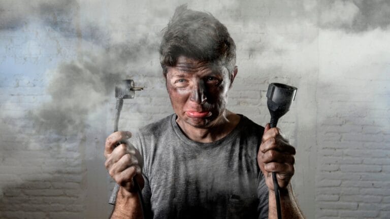 15 Electrician-Approved Ways to Improve Home Safety & Cut Energy Costs 1 15 Electrician-Approved Ways to Improve Home Safety & Cut Energy Costs - untrained man dp101893368