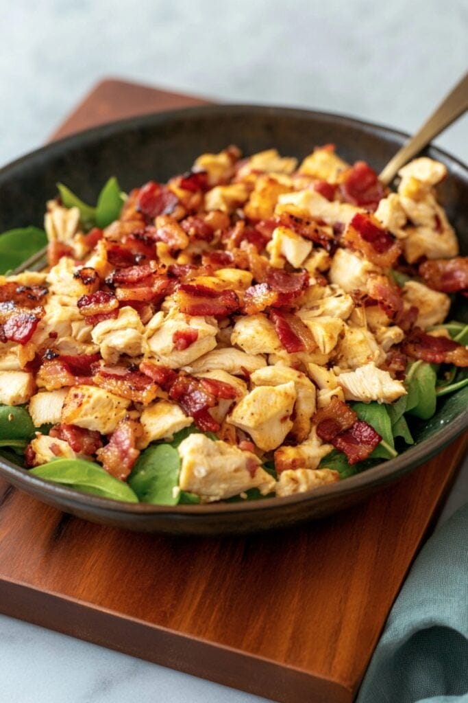 15 Irresistible Carnivore Diet Soups, Salads, and Appetizers You’ll Love 16 15 Irresistible Carnivore Diet Soups, Salads, and Appetizers You’ll Love - Bacon Chicken Salad Pin