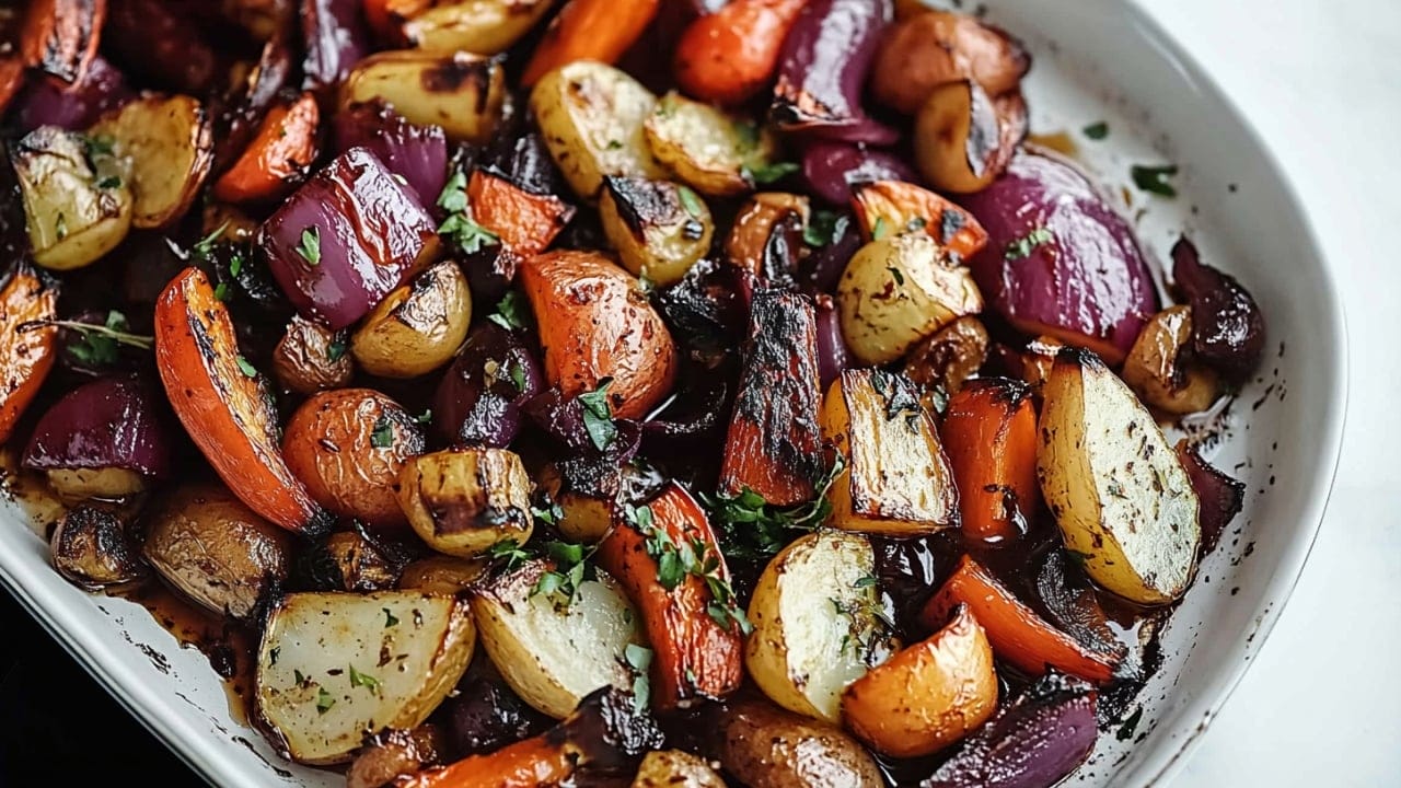 30 Healthy Dinner Recipes for Cozy Fall Nights 3 30 Healthy Dinner Recipes for Cozy Fall Nights - Balsamic Roasted Vegetables