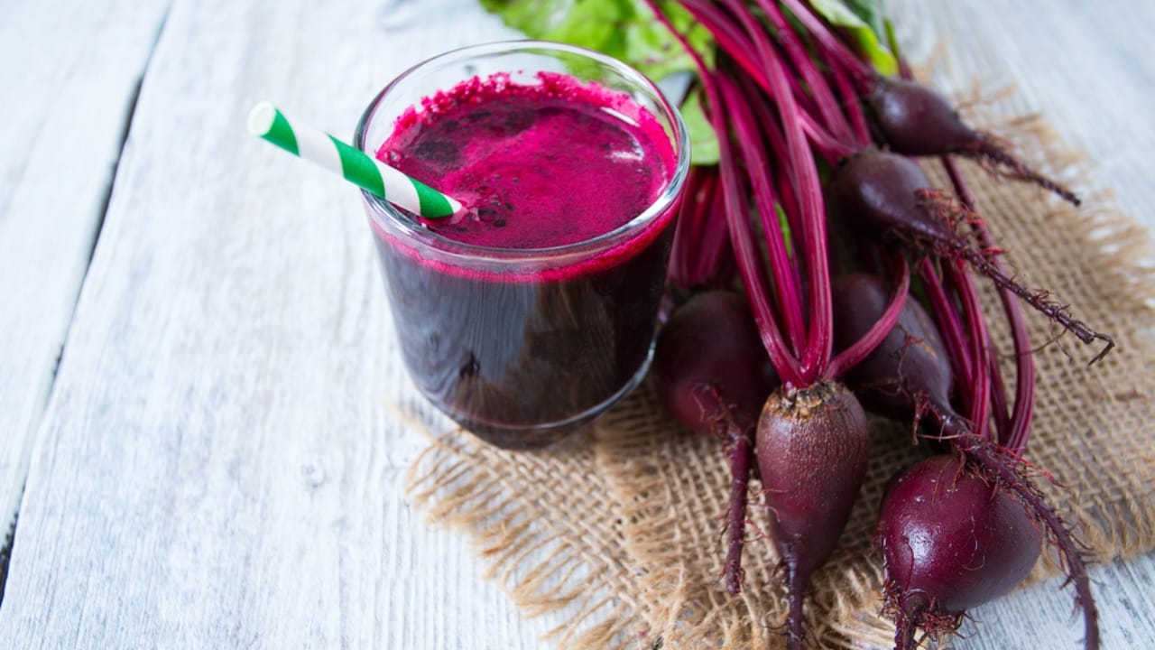 Beetroot Ranked Among Top Antioxidant Vegetables: Here’s Why 8 Beetroot Ranked Among Top Antioxidant Vegetables: Here’s Why - Beetroot juice on wooden surface dp232749586 dnoh