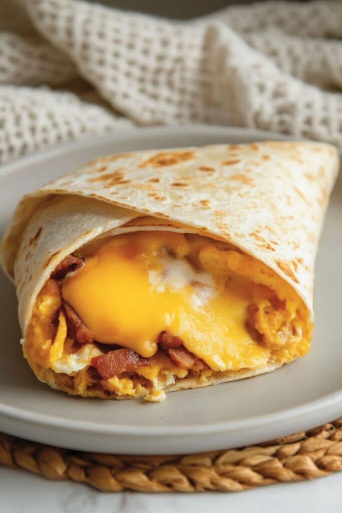 Quick Carnivore Breakfast Burrito Recipe with Cheesy Eggs 2 Quick Carnivore Breakfast Burrito Recipe with Cheesy Eggs - Breakfast Burrito Pin