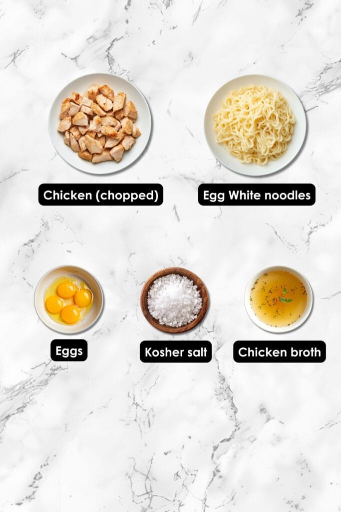 Carnivore Chicken Noodle Soup Recipe: A Protein-Packed Comfort Food 3 Carnivore Chicken Noodle Soup Recipe: A Protein-Packed Comfort Food - Chicken Noodle Soup Ingredients