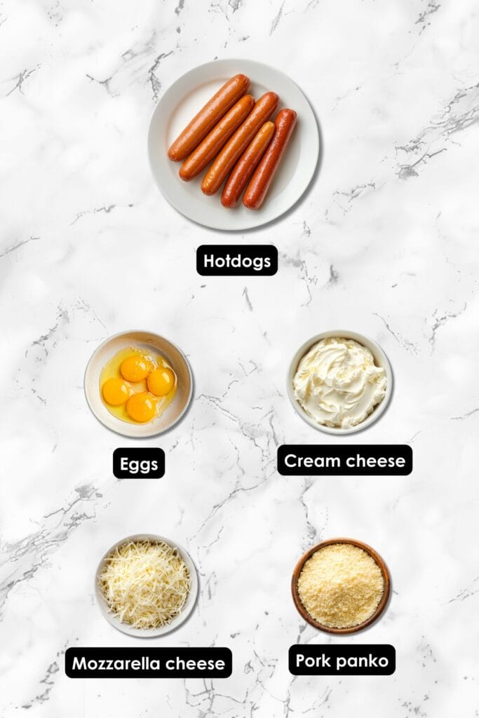 Delicious Low-Carb "Corn" Dogs for a Carnivore Diet Craving 3 Delicious Low-Carb "Corn" Dogs for a Carnivore Diet Craving - Corn Dogs Ingredients
