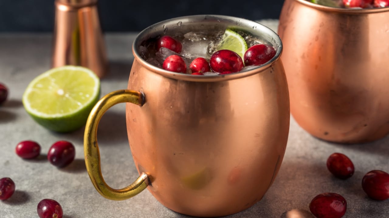 20 Fall Cocktails Full of Warm, Cozy Flavors 10 20 Fall Cocktails Full of Warm, Cozy Flavors - Cranberry Moscow Mule dp616851324 dnoh