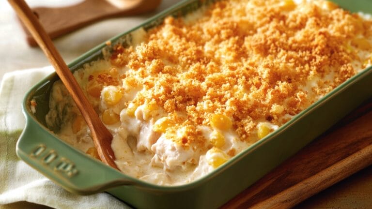 This Creamy Chicken Casserole Recipe Is Pure Carnivore Bliss 5 This Creamy Chicken Casserole Recipe Is Pure Carnivore Bliss - Creamy Chicken Casserole With Crunchy Pork Panko Toppings