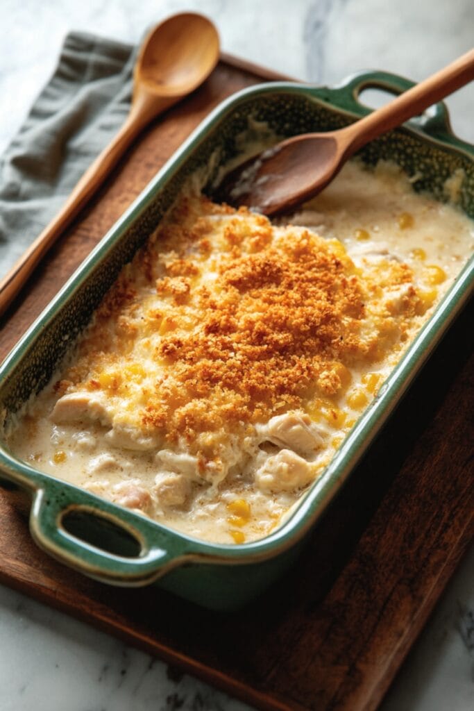 This Creamy Chicken Casserole Recipe Is Pure Carnivore Bliss 2 This Creamy Chicken Casserole Recipe Is Pure Carnivore Bliss - Creamy Chicken Casserole With Crunchy Pork Panko Toppings Pin