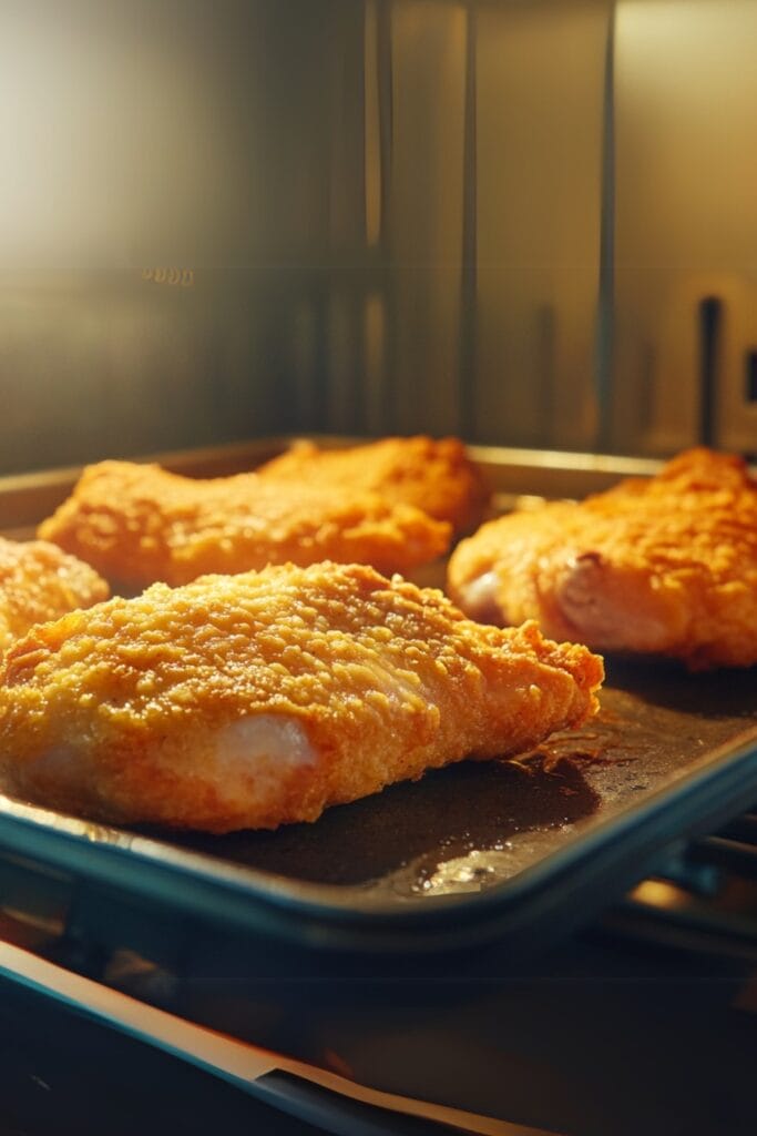 Crispy Oven-Baked Fried Chicken—All the Flavor, None of the Grease 2 Crispy Oven-Baked Fried Chicken—All the Flavor, None of the Grease - Crispy Oven Baked Friend Chicken Pin