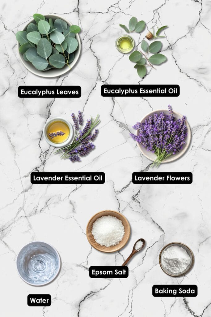 DIY Eucalyptus Steamers for a Spa-Like Shower at Home 4 DIY Eucalyptus Steamers for a Spa-Like Shower at Home - Eucalyptus Shower Steamer Ingredients