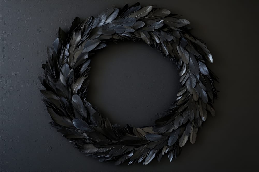 25 Unique Christmas Wreaths to Elevate Your Holiday Decor 24 25 Unique Christmas Wreaths to Elevate Your Holiday Decor - Feather Wreath 2541148869 dpdgm