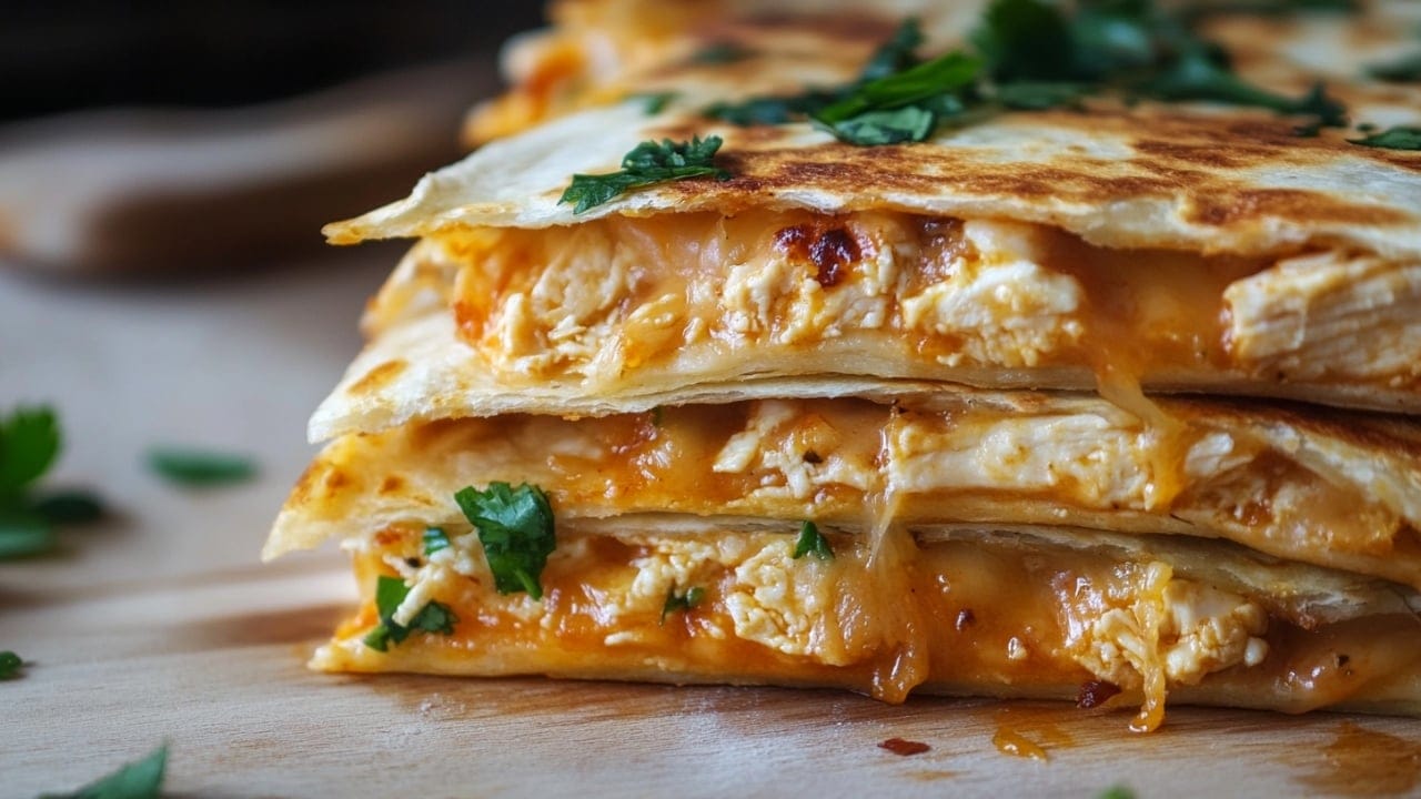 14 Easy Weeknight Dinners to Add to Your Recipe Rotation 4 14 Easy Weeknight Dinners to Add to Your Recipe Rotation - Fifteen Minute Cheesy Chicken Quesadilla