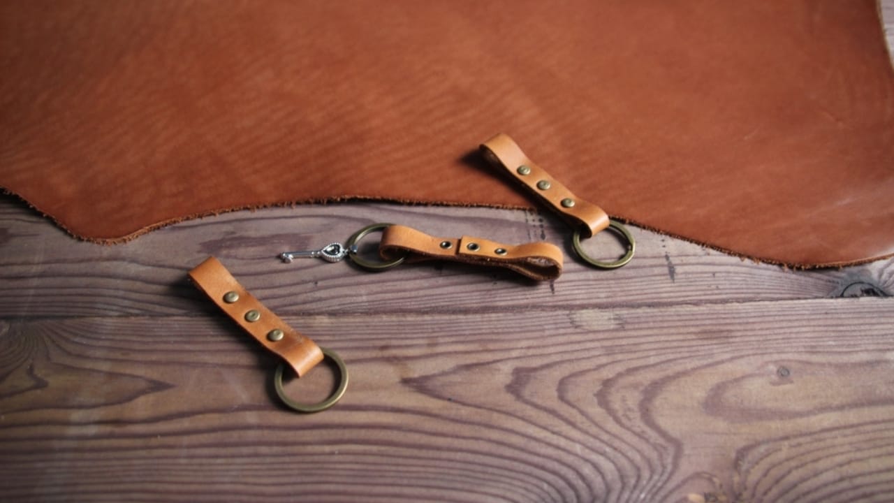 25 Creative DIY Gifts for a Memorable Holiday Season - Handmade Leather Keychains ss2446665491 dpdgm